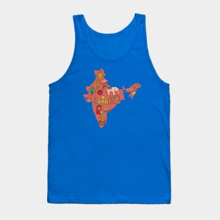 India Map Tank Top